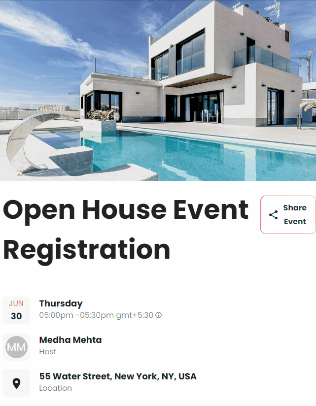 open house registration software free