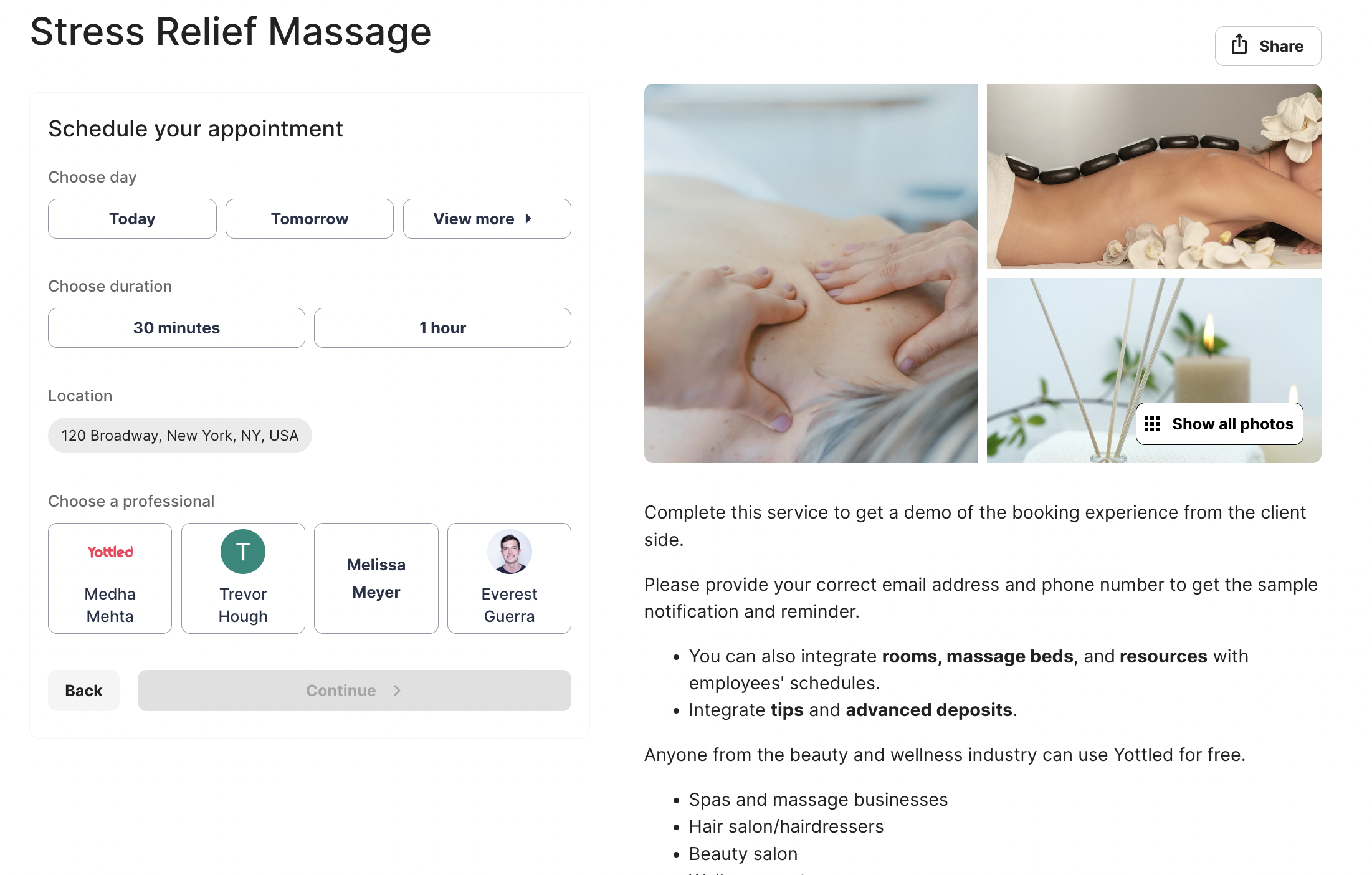 spa business software