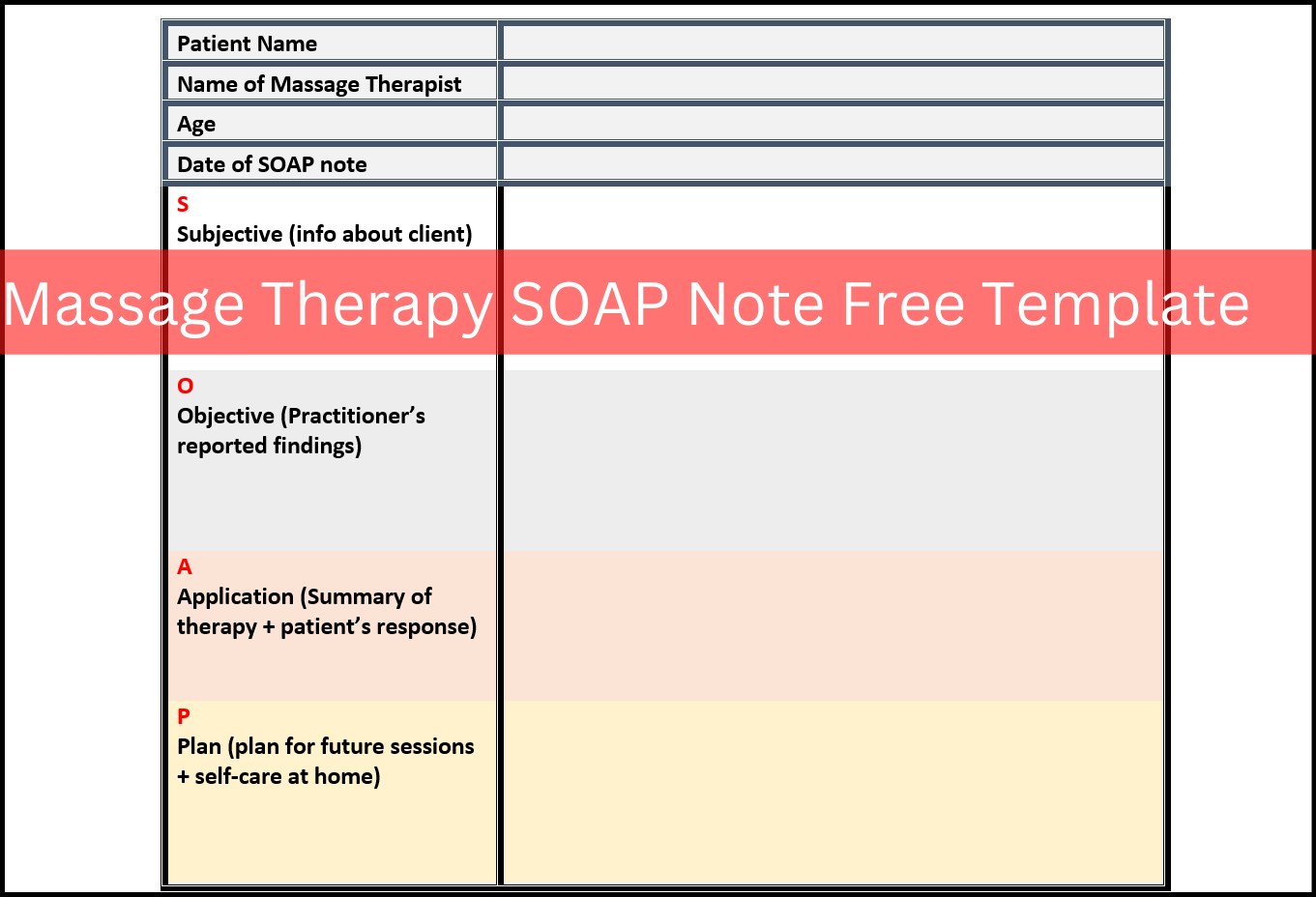massage soap notes example